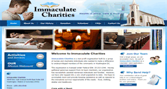 Desktop Screenshot of immaculatecharities.org
